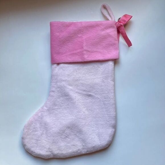 Pink My First Chridtmas Stocking 2013 - Picture 2 of 2